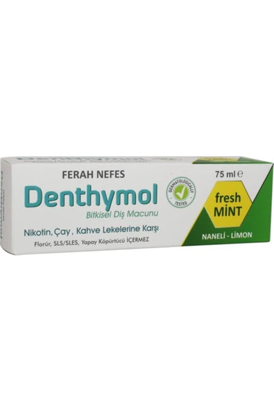 DENTHYMOL Fresh Breath Bitkisel Diş Macunu 75 ml