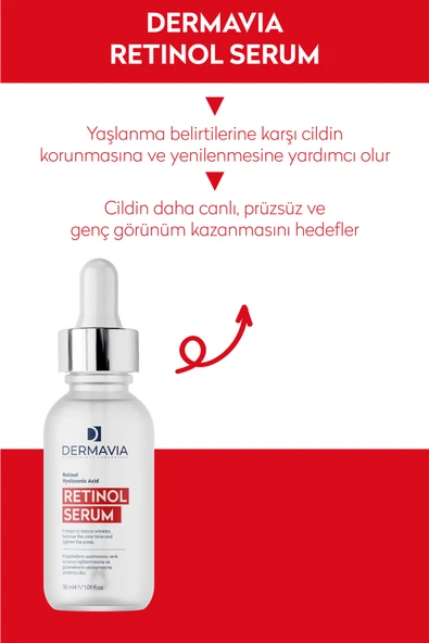 DERMAVİA Onarıcı, Besleyici & Yenileyici Retinol Serum Genç Görünüm 30 Ml - 3