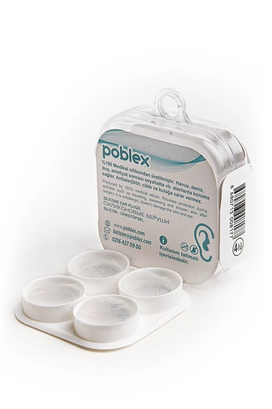 POBLEX Silikon Kulak Tıkacı 2 Çift (4 ADET) Kutulu - 2