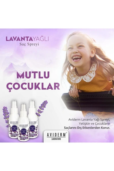 AVIDERM Bit Kovucu Lavanta Yağlı Saç Spreyi 100 ml - 5