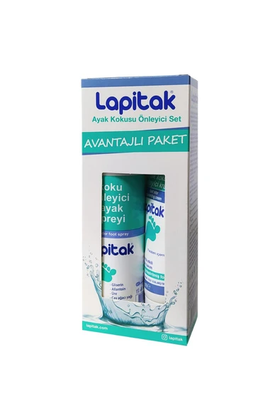 LAPİTAK Ayak Koku Önleyici Set - Sprey 125 ml Krem 60 ml