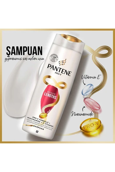 PANTENE 350 Ml Şampuan Infinite Lengths - 7