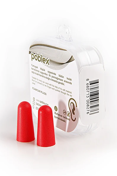 POBLEX Köpük Kulak Tıkacı - Kulak Koruyucu Tıpası - 3