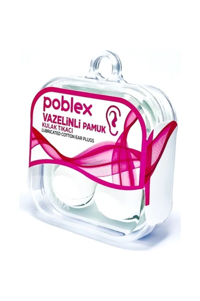 POBLEX Vazelinli Pamuk Kulak Tıkacı - Kulak Koruyucu Tıpası 4'lü - 2
