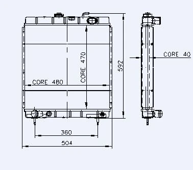 Psa Motor Radyator J9 (2 Sira) - Kale 0401012pa ürün görseli 1