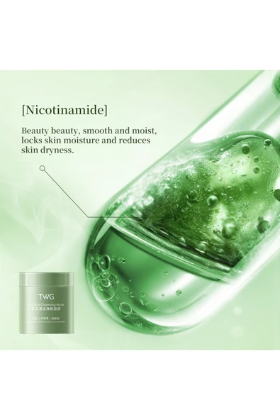 TWG Yeşil Çay Özlü Arındırıcı Yüz Maskesi 120g - 5
