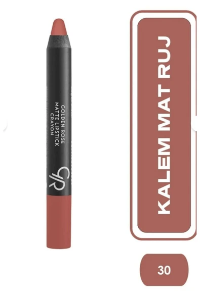 GOLDEN ROSE Matte Lipstick Crayon No:30