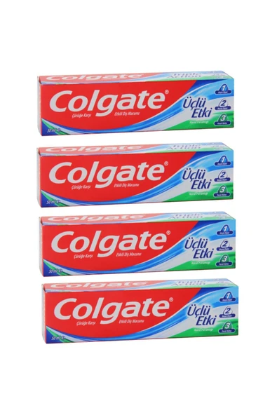 COLGATE Diş Macunu Üç Etki 50 ML X 4 Adet ürün görseli