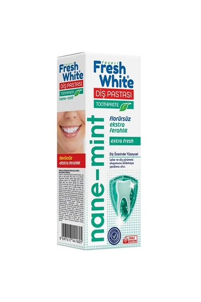 FRESH WHİTE Diş Pastası Nane Aromalı 90 gr