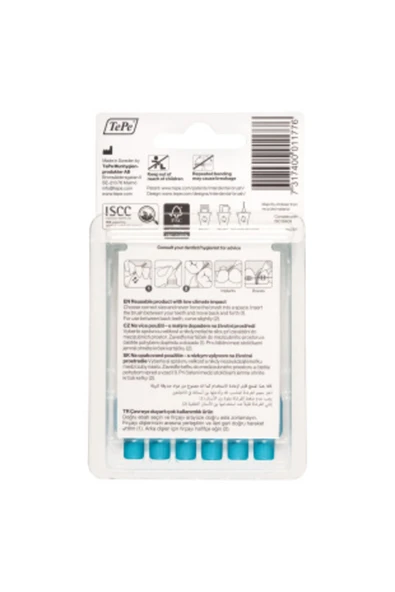 TEPE Interdental Brush Arayüz Fırçası Mavi 0.6 Mm 6 Lı - 3