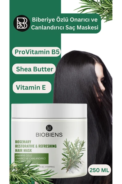BİOBİENS Biberiye Özlü Saç Maskesi 250 ml - Resim 2