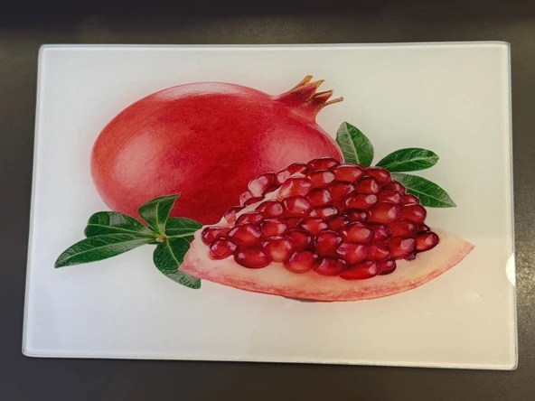 Coşev Temperli Kırılmaz Cam Kesim Panosu 20x30cm Desen2