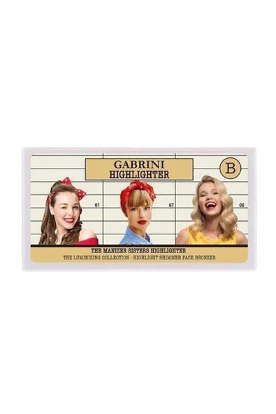 GABRİNİ 3'lü Aydınlatıcı Paleti B - Highlighter - 2