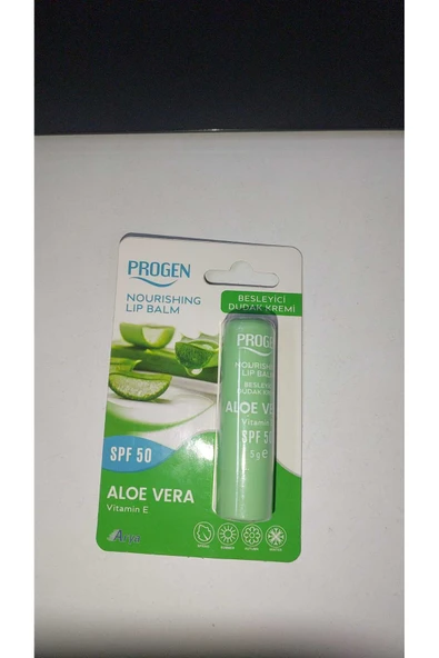 PROGEN Aloe Vera Lipbalm Spf 50 5gr ürün görseli