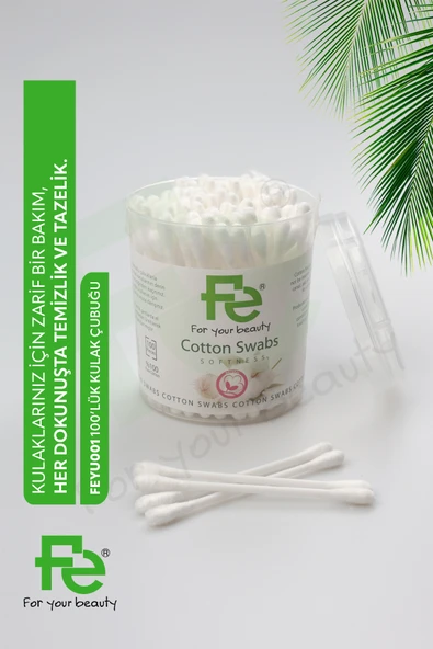 FE Kulak Temizleme Çubuğu 100 Adet