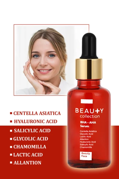 BEAUTY COLLECTİON Peeling Etkili Cildi Ölü Hücrelerden Arındıran Aydınlatıcı Özellikli Bha-aha Serum - Resim 4