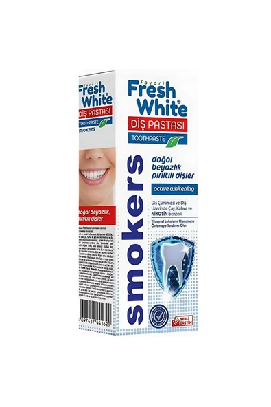 FRESH WHİTE Diş Pastası Smokers 90 gr