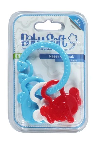BABYSOFT Baby Soft Neşeli Çıngırak Mavi
