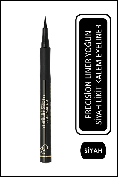 GOLDEN ROSE Precision Liner 01 Intense Black Likit Kalem Eyeliner
