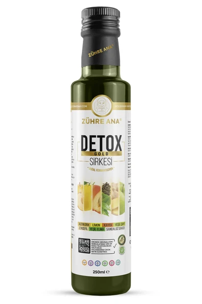 Zühre Ana Detox Gold Sirkesi Doğal Fermantasyon 250 Ml ürün görseli 1