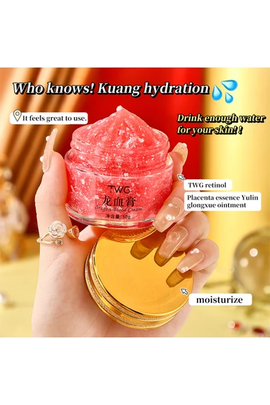 TWG Dragon Blood Krem Ejderha Kanı Bitkisi,Collagen, Vitamin E,B3,B5,Retinol - Resim 4