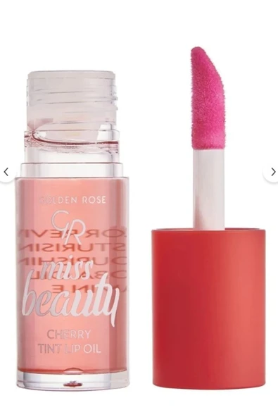 GOLDEN ROSE Miss Beauty Tint Lip Oil 02 Cherry Kiraz ve Jojoba Yağlı Renklendirici Dudak Yağı 6 ml - 2