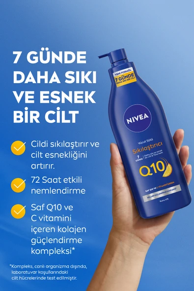 NIVEA Q10 Sıkılaştırıcı Vücut Sütü 400ml, C Vitamini,Kolajen,72 Saat Nemlendirici,Kuru Cilt Tipleri - 3