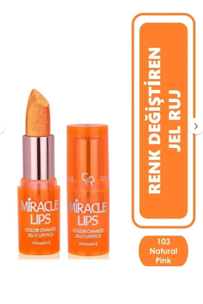 GOLDEN ROSE Miracle Lips Color Change Jelly Lipstick No:103 ürün görseli