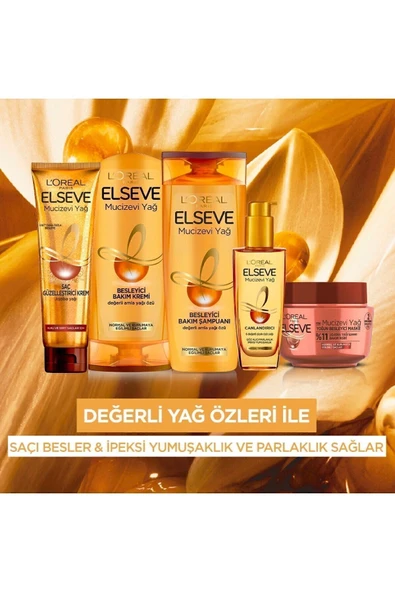 ELSEVE L'oréal Paris Mucizevi Yağ Besleyici Maske 300 ml - 5