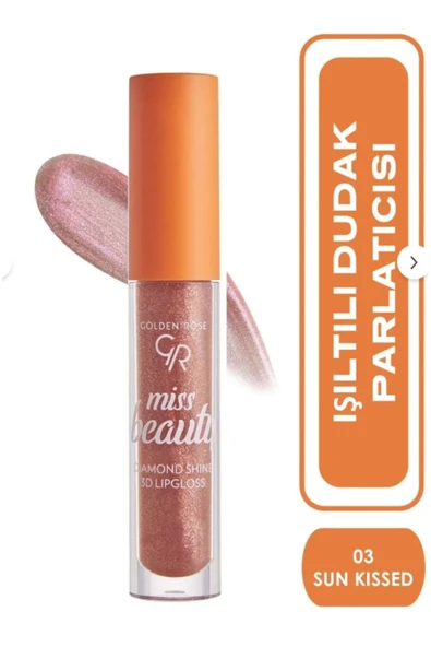 GOLDEN ROSE Miss Beauty Diamond Shine 3Dlip.No:03Sunkissed ürün görseli