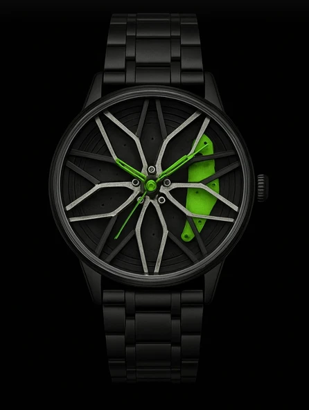 Jant Erkek Kol Saati Paslanmaz Çelik - Resim 2