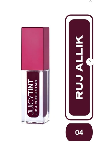 GOLDEN ROSE Juicy Tint Lip & Cheek Stain 04 Berry Kiss Dudak ve Yanak Renklendirici 5,2 ml ürün görseli