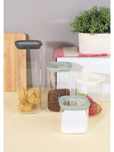 MTM Home Nuevo Cam Saklama Kavonoz 800ML-1100ML-1500ML-1900 ml Set - 1