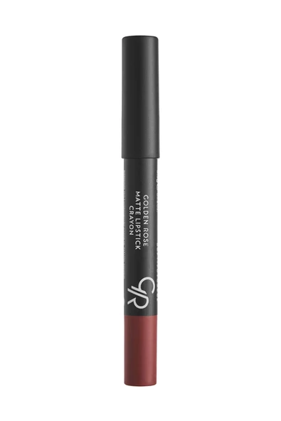 GOLDEN ROSE Kalem Ruj Matte Lipstick Crayon No:21- - Resim 4