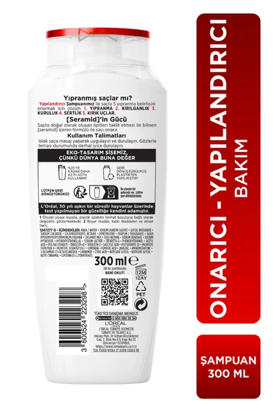 ELSEVE Komple Onarıcı 5 Yapılandırıcı Bakım Şampuanı 300 ml - 7