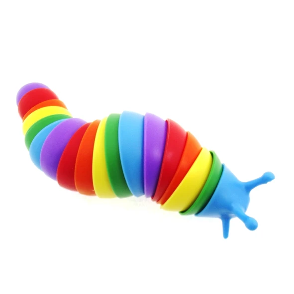 Kıvrılabilen Renkli Plastik Salyangoz Mavi - 3