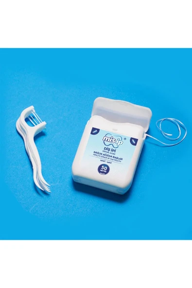 MİS İP Misip Diş Ipi 50 Mt 2'li Kürdanlı Diş Ipi 50'li - 2