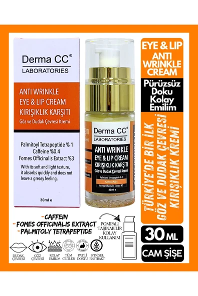 DERMA CC LABORATORIES Eye&lip Krem - Göz Ve Dudak Çevresi Kırışıklık Karşıtı 30 ml ürün görseli