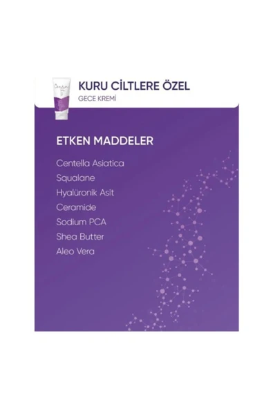 C'ENTA BEAUTY Centa Beauty Kuru Cilt Gece Kremi 50Ml - 4