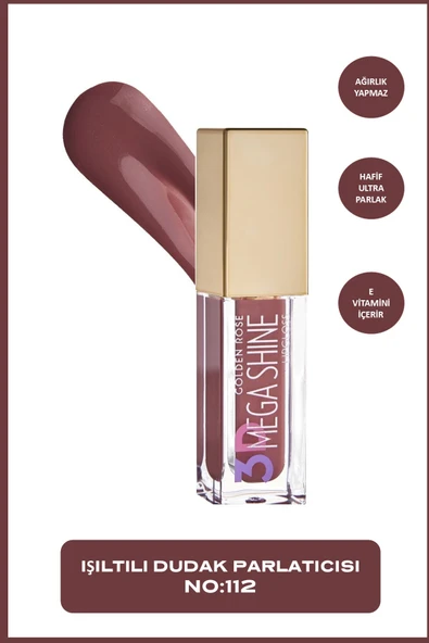 GOLDEN ROSE 3D Mega Shine Lipgloss No:112 ürün görseli