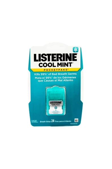 LİSTERİNE Ağız Çalkalama Suyu Cool Mint Pocketpaks x 24 Adet ürün görseli