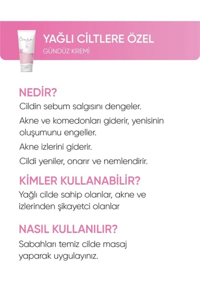 C'ENTA BEAUTY Yağlı Ciltler Için Gündüz Kremi 50ml - Resim 2