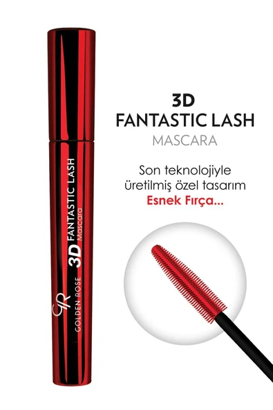 GOLDEN ROSE Siyah Maskara - 3d Fantastic Lash Mascara 8691190067601 - 6