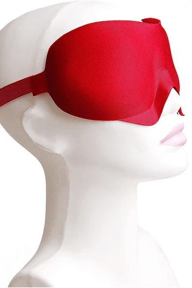 POBLEX Uyku Maskesi Kulak Tıkacı Hediyeli Kırmızı - 3