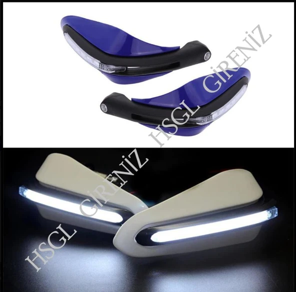HSGL Motosiklet LED Sinyalli Elcik Koruma Mavi – Dayanıklı, Şık ve Güvenli Tasarım - Resim 3
