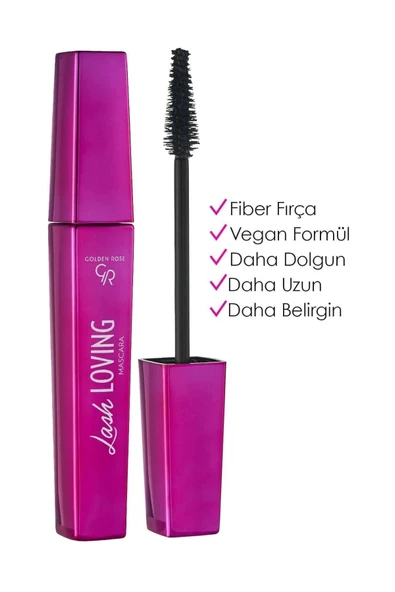 GOLDEN ROSE Lash Loving Mascara Hacim Veren Maskara 12 ml