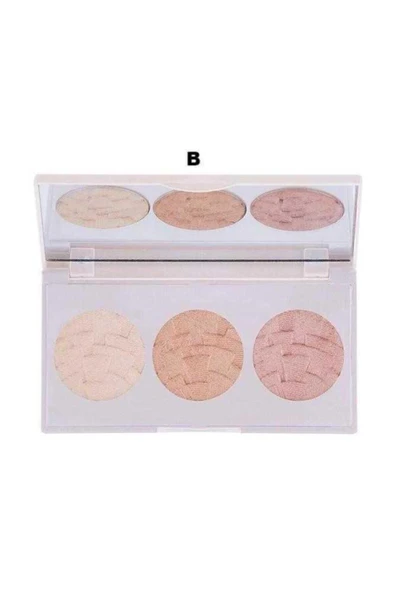 GABRİNİ 3'lü Aydınlatıcı Paleti B - Highlighter