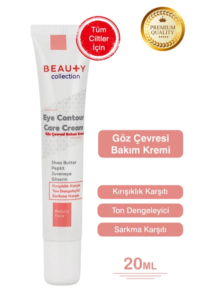 BEAUTY COLLECTİON Göz Çevresi Kaz Ayakları Ve Gözaltı Torbaları Için Antioksidan Ve Aydınlatıcı Bakım Kremi - 20 ml ürün görseli