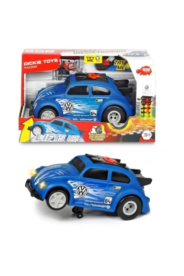 Simba Dickie Sesli ve Işıklı Volkswagen Beetle Wheelie Raiders 25,5 cm