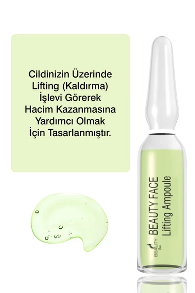 BEAUTY COLLECTİON Lifting Etkili Cilde Dolgunluk V Hacim Veren Kırışıklık Karşıtı Ampul X6 - Resim 3